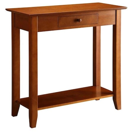 30 X 14 X 31.5 In. American Heritage Hall Table With Drawer & Shelf; Cherry